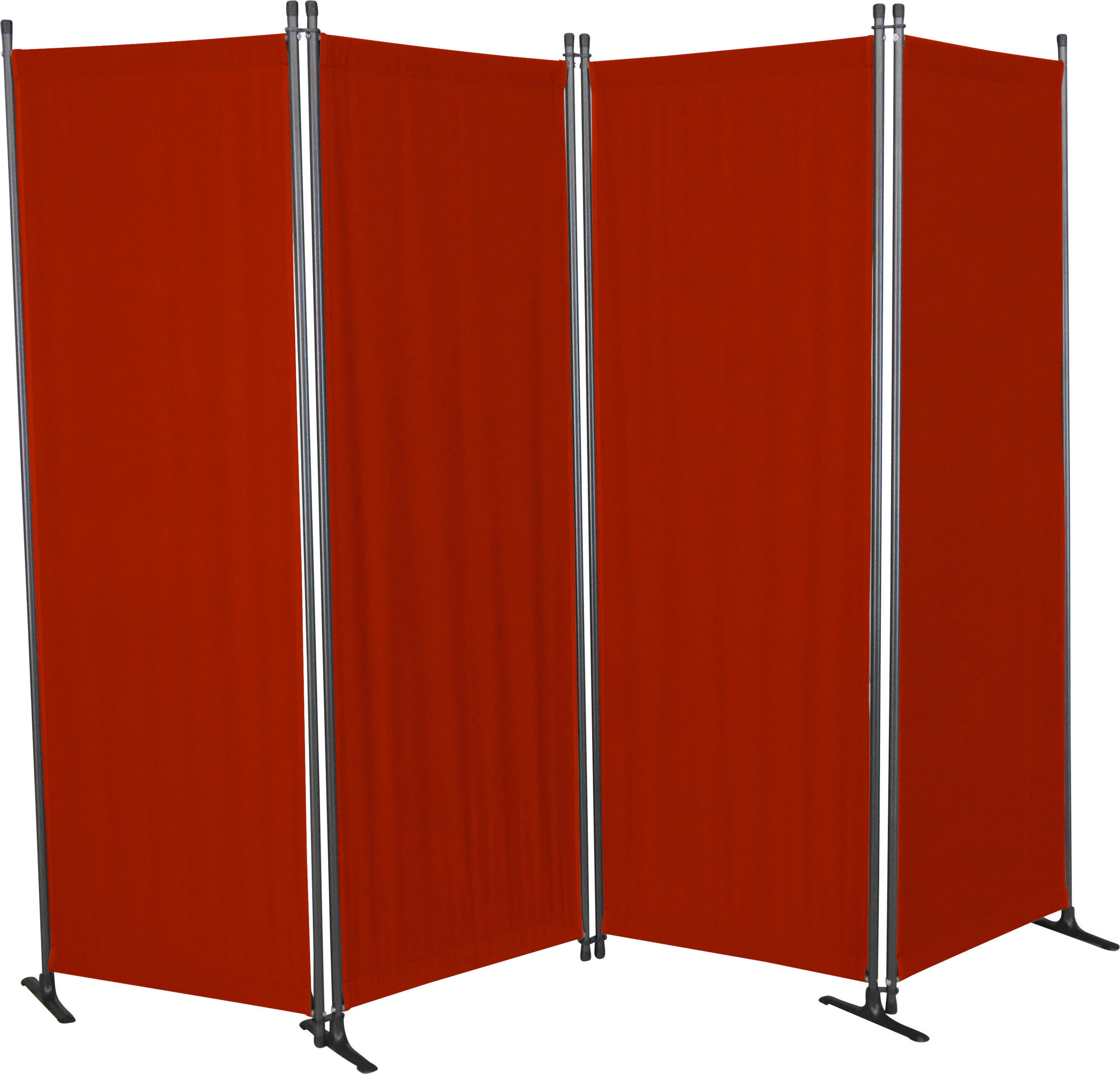 SICHTSCHUTZ - Bordeaux/Grau, Basics, Kunststoff/Metall (220/165/25,2cm) - Boxxx