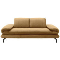 2,5-SITZER mit Funktionen in Webstoff Messingfarben  - Messingfarben/Schwarz, Design, Textil/Metall (224 (284)/83 (110)/98cm) - LOOKS by W.Joop