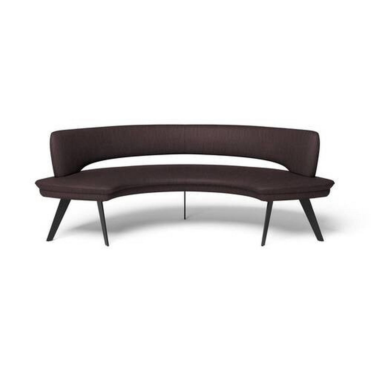 SITZBANK in Metall, Leder Dunkelbraun  - Dunkelbraun/Schwarz, Design, Leder/Metall (238/84/154cm) - Joop!