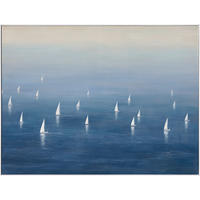 ÖLGEMÄLDE Strand & Meer 120/90 cm  - Blau/Weiß, Trend, Holz/Kunststoff (120/90cm) - Monee