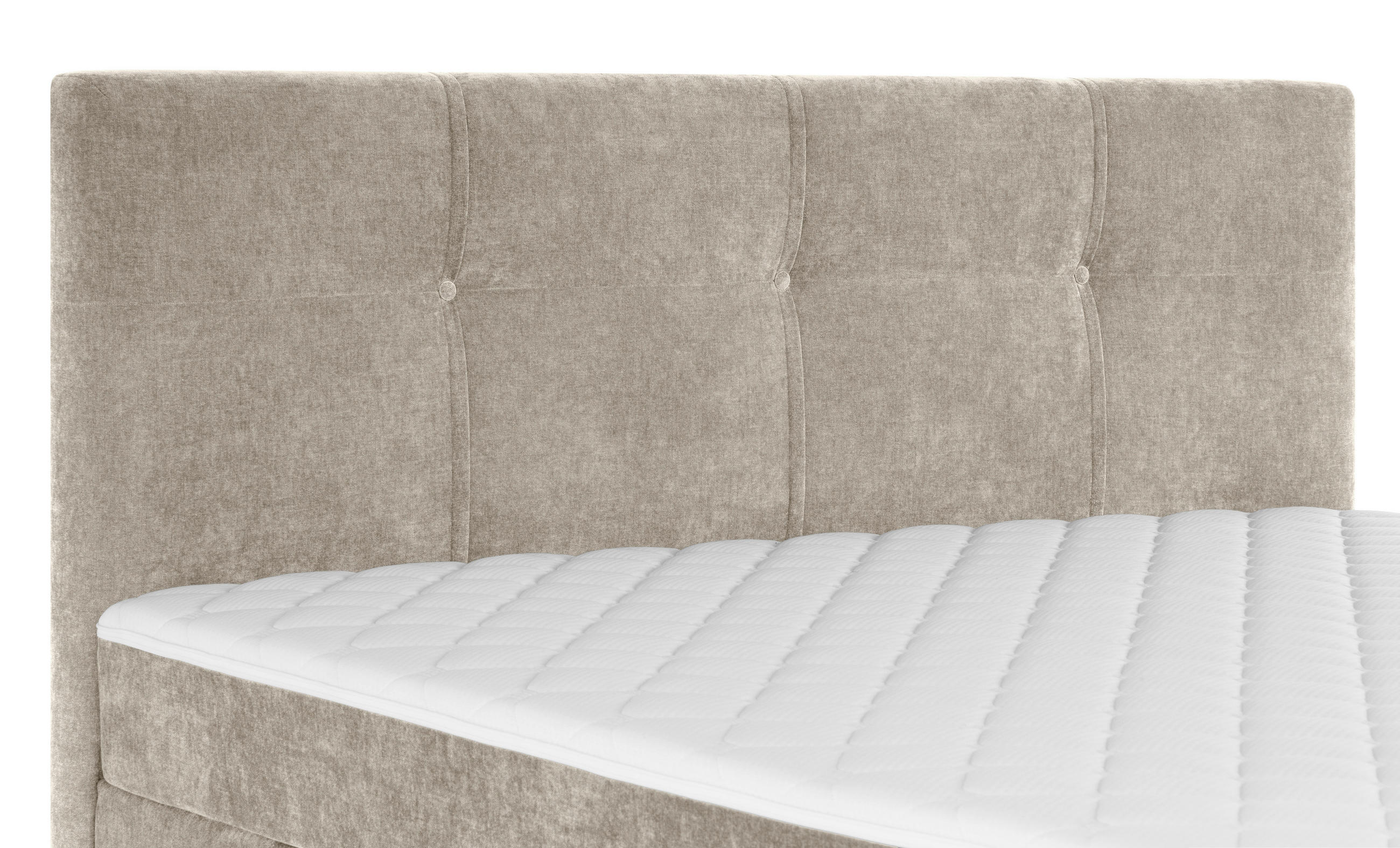 BOXBETT 160/200 cm  in Beige  - Beige/Schwarz, KONVENTIONELL, Holz/Textil (160/200cm) - Welnova