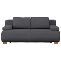 BOXSPRINGSOFA  in Flachgewebe Grau Skandinavisch  - Naturfarben/Grau, MODERN, Holz/Textil (205/93/108cm) - Venda