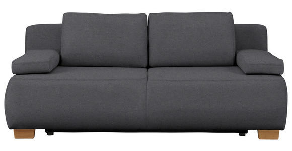 BOXSPRINGSOFA  in Flachgewebe Grau Skandinavisch  - Naturfarben/Grau, MODERN, Holz/Textil (205/93/108cm) - Venda