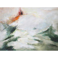 ÖLGEMÄLDE Abstraktes 120/90 cm  - Multicolor, Design, Holzwerkstoff/Textil (120/90cm) - Monee