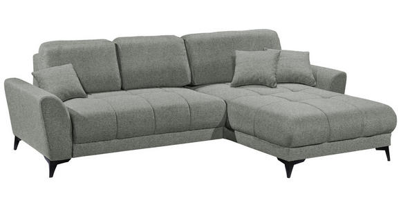 ECKSOFA  in Webstoff Olivgrün  - Schwarz/Olivgrün, KONVENTIONELL, Kunststoff/Textil (281/189cm) - Carryhome