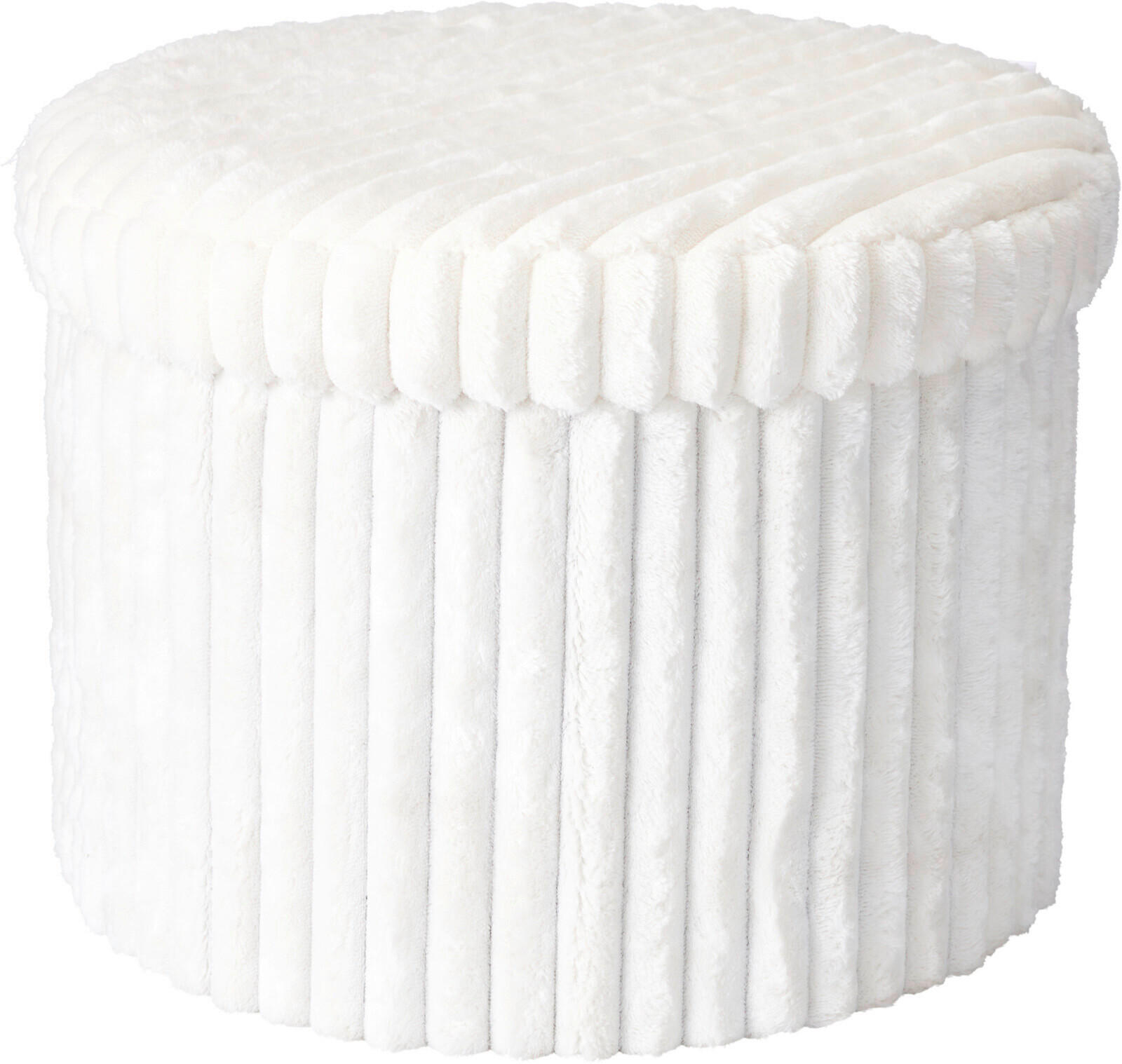 HOCKER Weiß  - Weiß, Basics, Textil (43/43/32.5cm)
