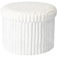 HOCKER Weiß  - Weiß, Basics, Textil (43/43/32.5cm)