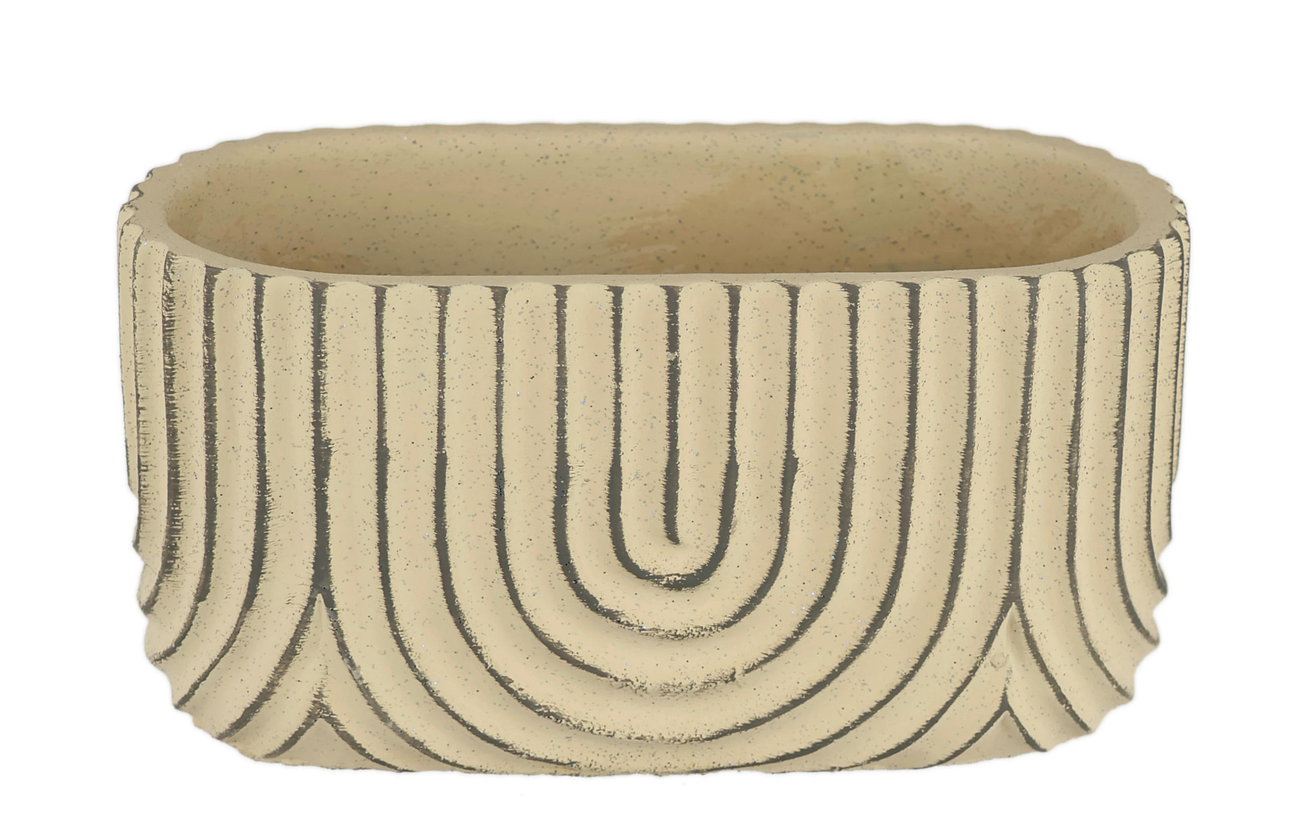 ÜBERTOPF   - Beige, Basics, Stein (15/8/7cm)