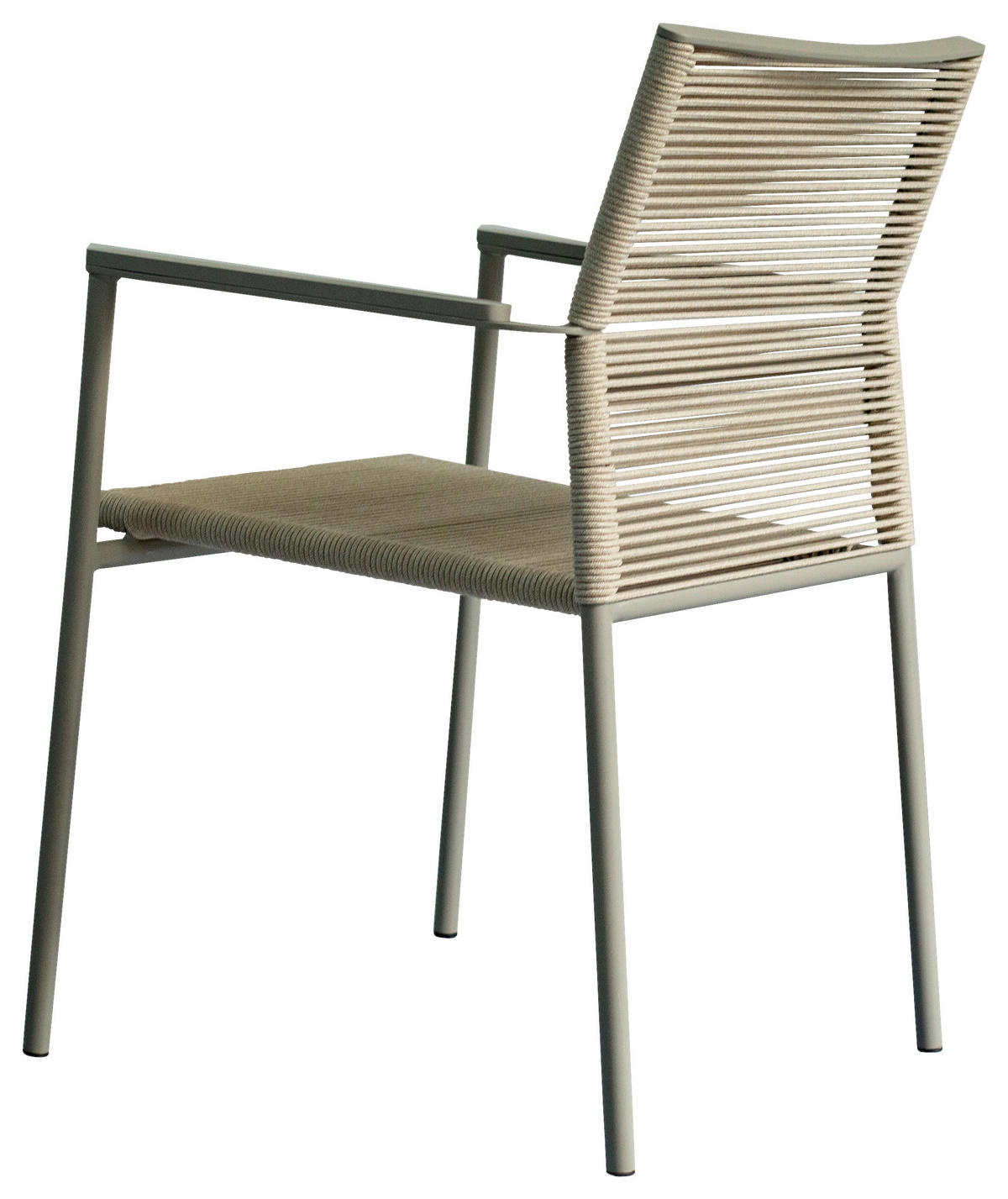 STAPELSESSEL Aluminium Beige  - Beige, MODERN, Textil/Metall (55,5/82,5/59cm) - Amatio