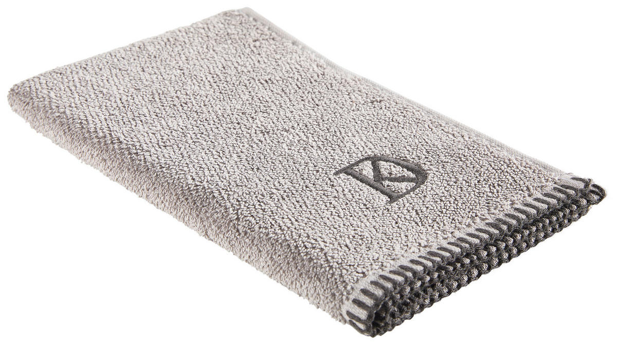 GÄSTETUCH BOLANO Silberfarben 4-teilig 30/50 cm  - Silberfarben, KONVENTIONELL, Textil (30/50cm) - Dieter Knoll