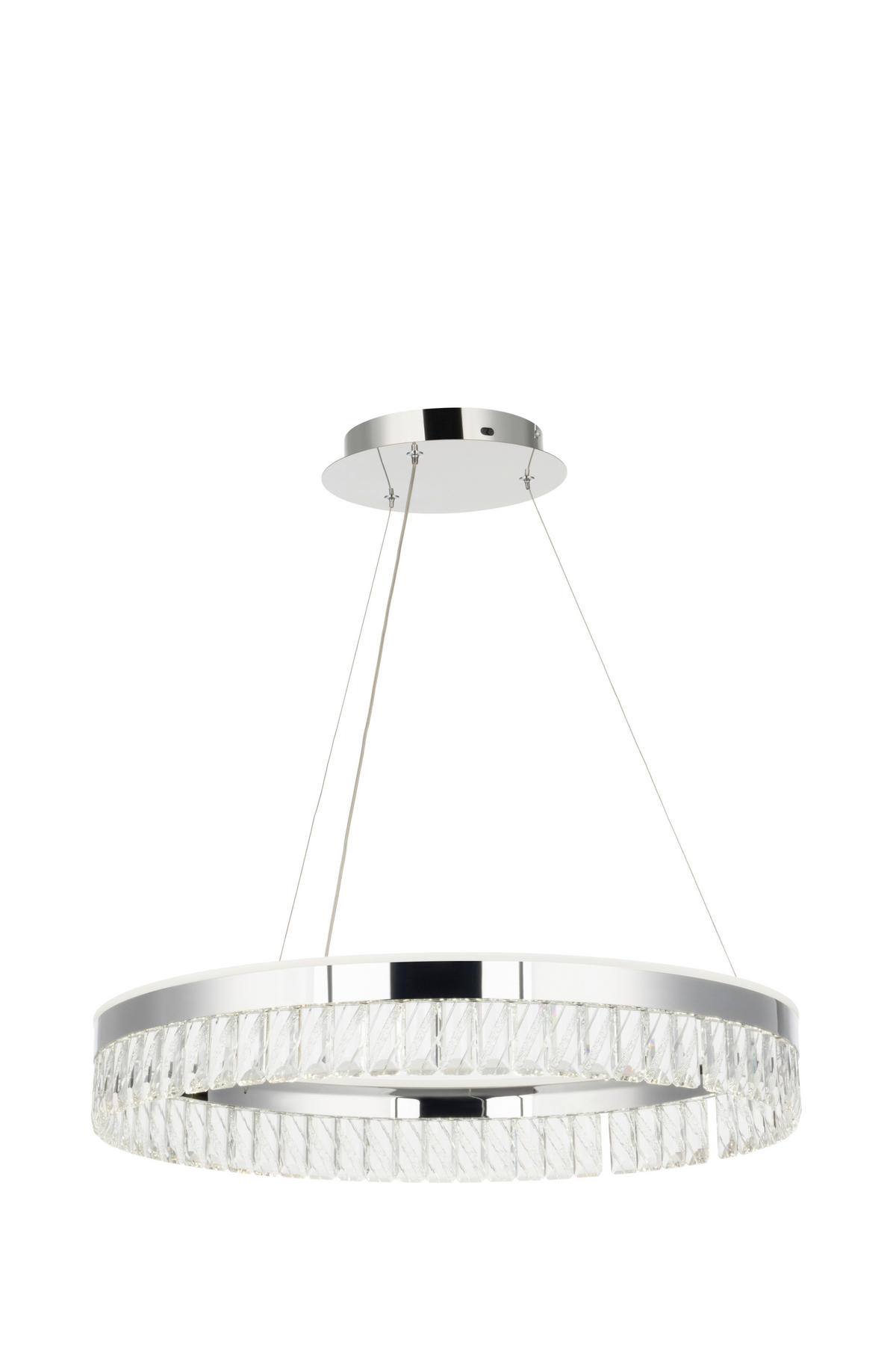 LED-HÄNGLAMPA Bunda 60/150 cm  - klar, Design, metall/glas (60/150cm) - Glandor