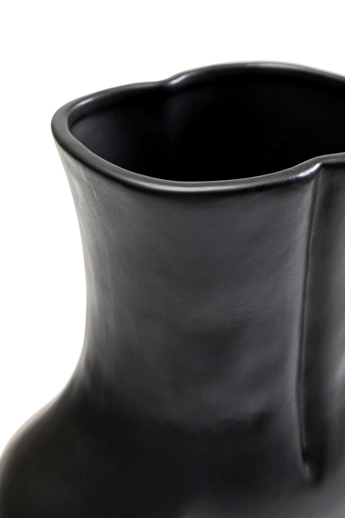 VASE 40 cm  - Schwarz, Design, Keramik (27/40/16cm) - Kare-Design