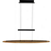 LED-HÄNGELEUCHTE Tegernsee 118/10/165 cm   - Eichefarben, Natur, Holz/Metall (118/10/165cm) - Waldwelt