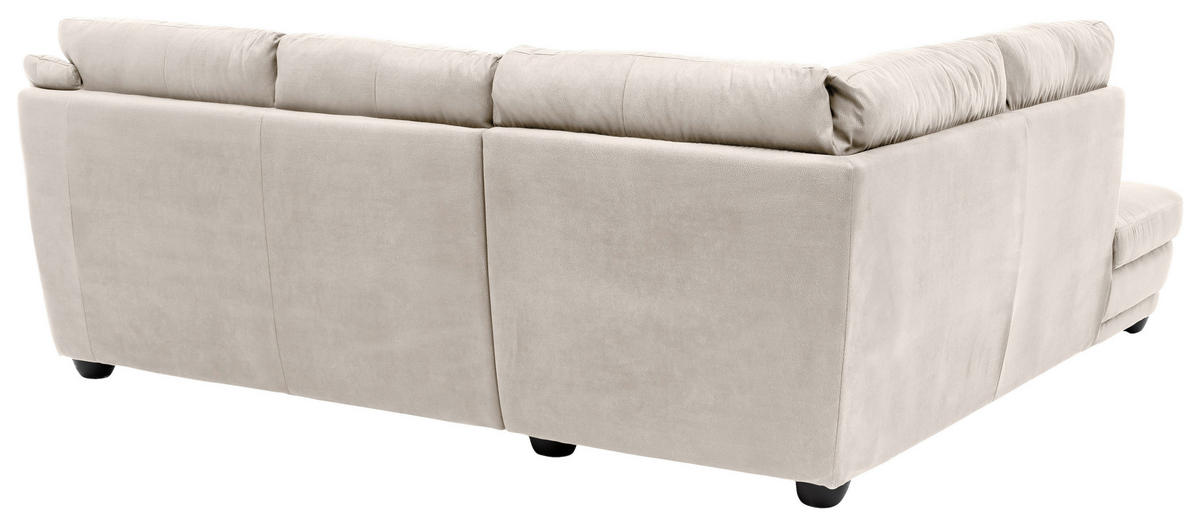 ECKSOFA in Mikrofaser Sandfarben  225/245 cm  - Sandfarben, Design, Kunststoff/Textil (225/245cm) - Livetastic