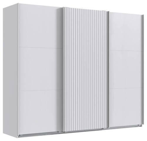 SCHWEBETÜRENSCHRANK in Weiss - Weiss, Modern, Holzwerkstoff/Metall (250/216/65cm) - MID.YOU