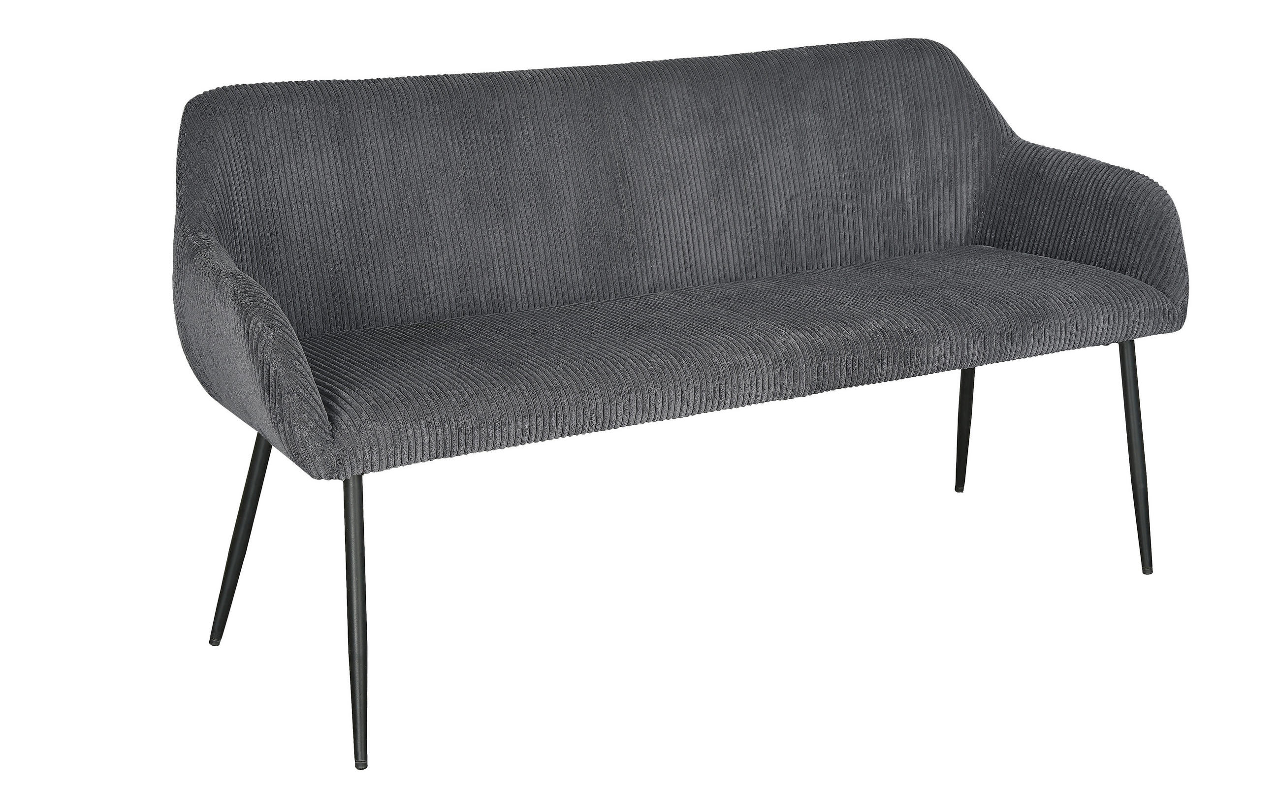 Xora Sitzbank Schwarz, Dunkelgrau 160x84x65 cm