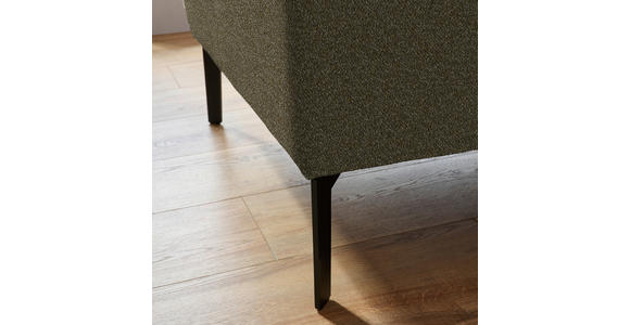 ECKSOFA  in Mikrofaser Khaki  273/203 cm  - Khaki/Schwarz, Design, Textil/Metall (273/203cm) - Johann Jakob