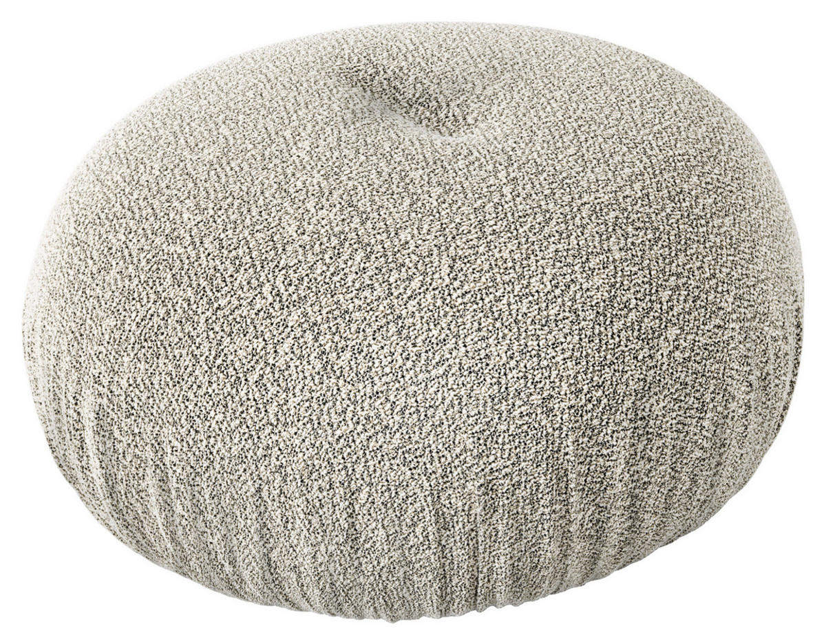 HOCKER in Textil Greige  - Greige, Trend, Textil (66/36/66cm) - Bretz