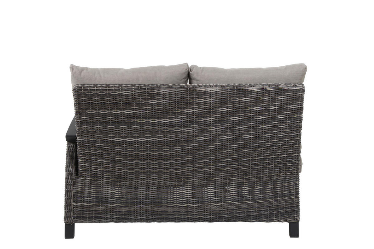 LOUNGEGARNITUR 5-teilig   302/88/219 cm Aluminium  - Grau, Basics, Keramik/Kunststoff (302/88/219cm) - Siena Garden