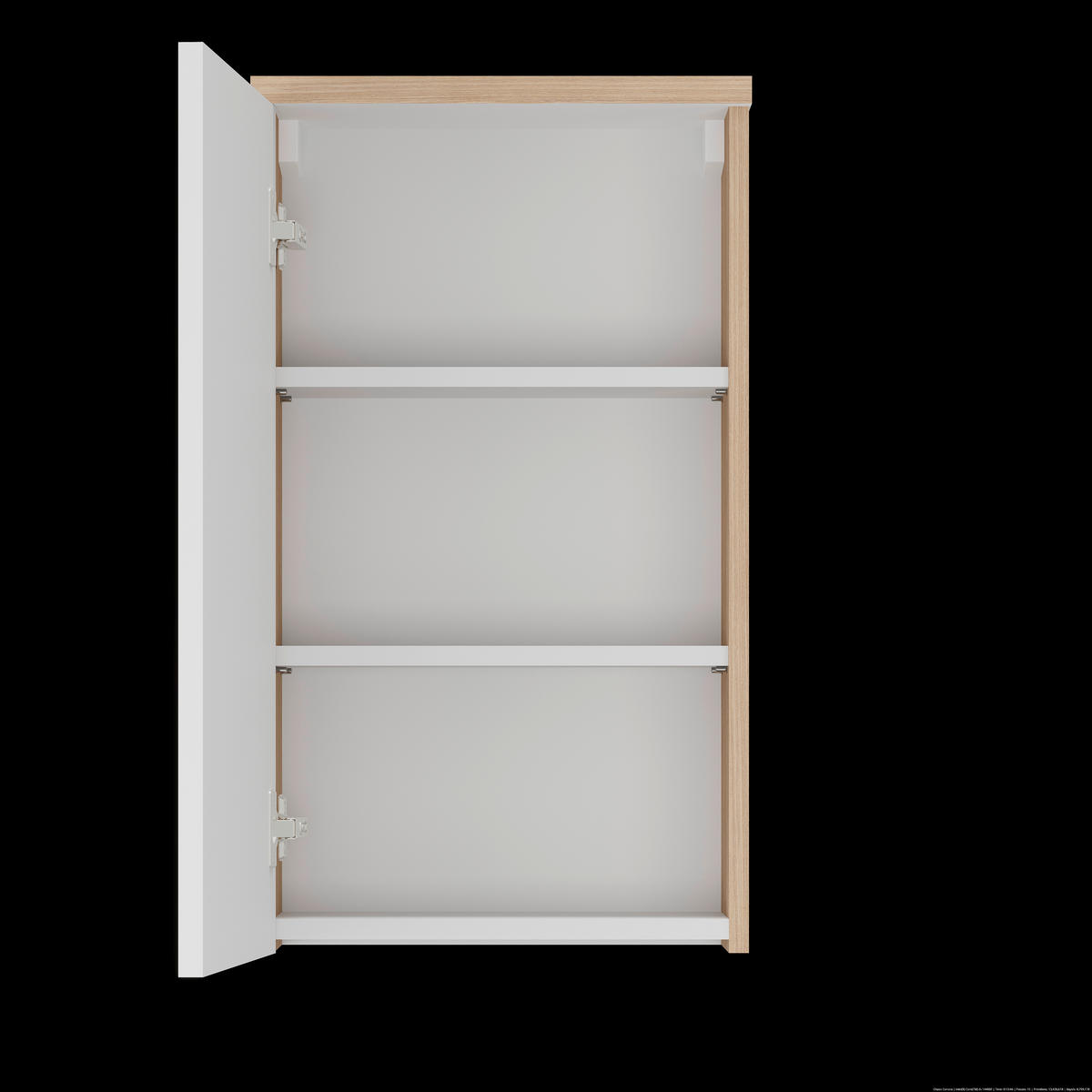 VISEČA OMARA 40/70/20 cm  - Basics, leseni material (40/70/20cm) - Ti'me
