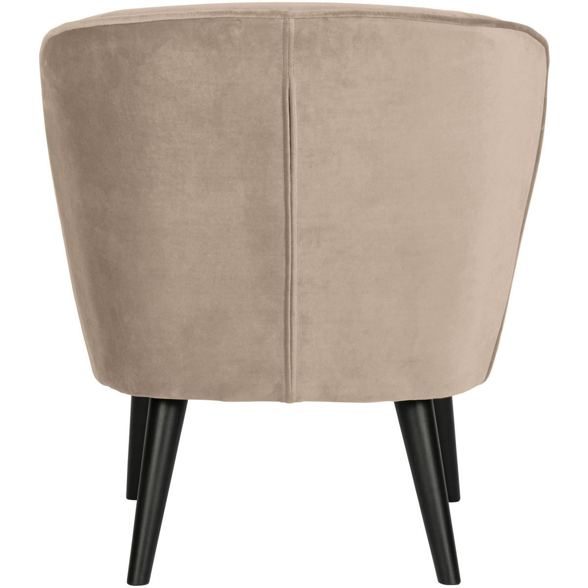 SESSEL in Samt Khaki  - Khaki/Schwarz, Design, Holz/Textil (59/71/70cm) - Livetastic