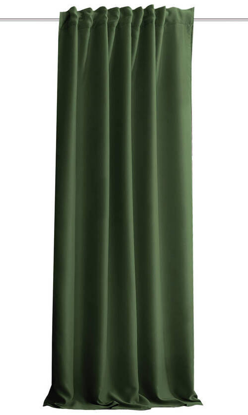 LÄRMSCHUTZVORHANG Verdunkelung  - Olivgrün, KONVENTIONELL, Textil (135/245cm)
