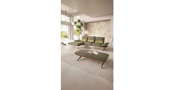 ECKSOFA in Flachgewebe Grün 159/314 cm - Schwarz/Grün, Design, Holz/Textil (159/314cm) - Dieter Knoll