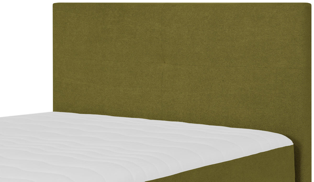 BOXBETT 120/200 cm  in Grün  - Schwarz/Grün, KONVENTIONELL, Textil (120/200cm) - P & B