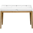 SCHREIBTISCH 120/60/76,5-86 cm  in Weiß, Eichefarben  - Eichefarben/Weiß, MODERN, Holz/Holzwerkstoff (120/60/76,5-86cm) - Novel