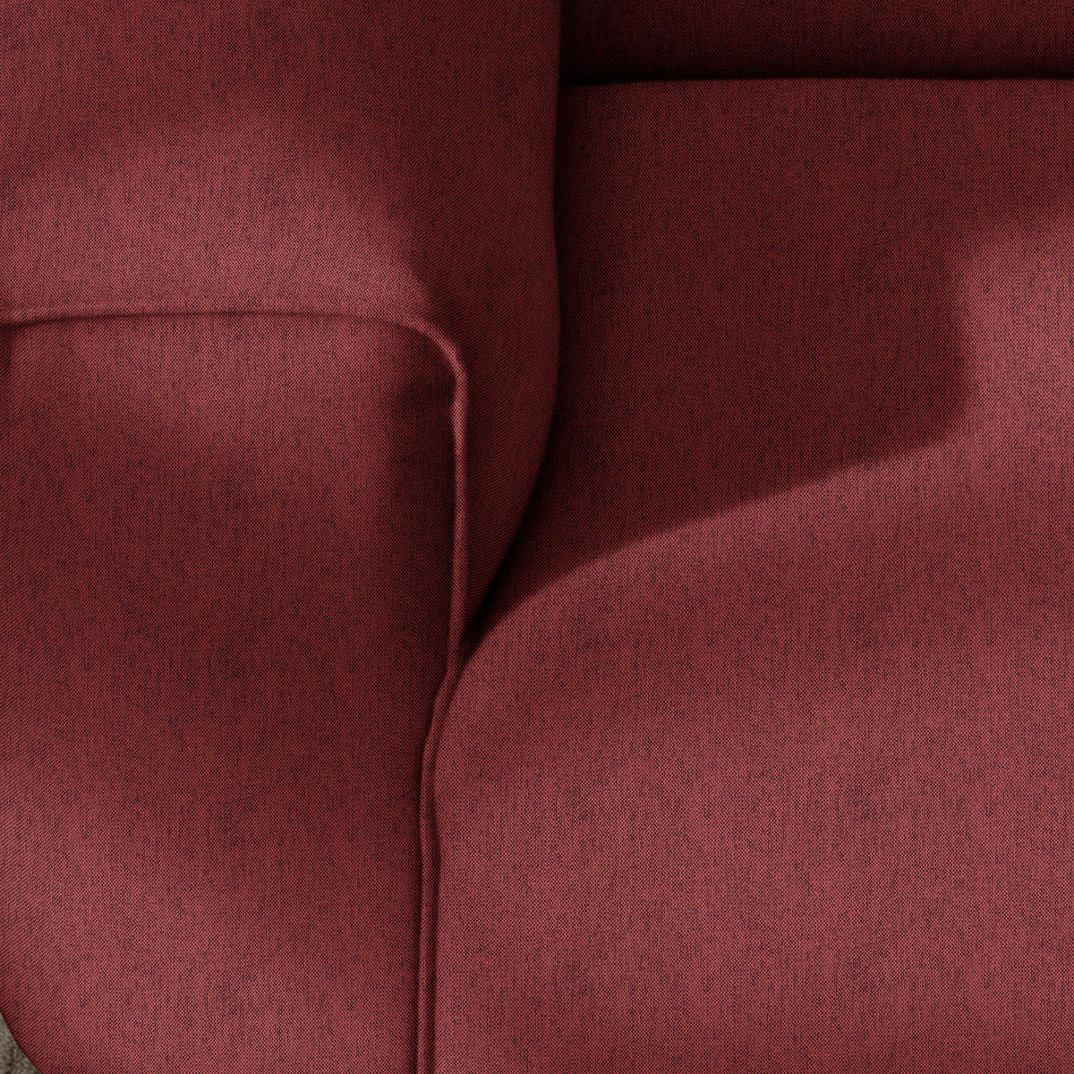 ECKSOFA in Webstoff Rot  265/171 cm  - Rot/Schwarz, Design, Kunststoff/Textil (265/171cm) - home24