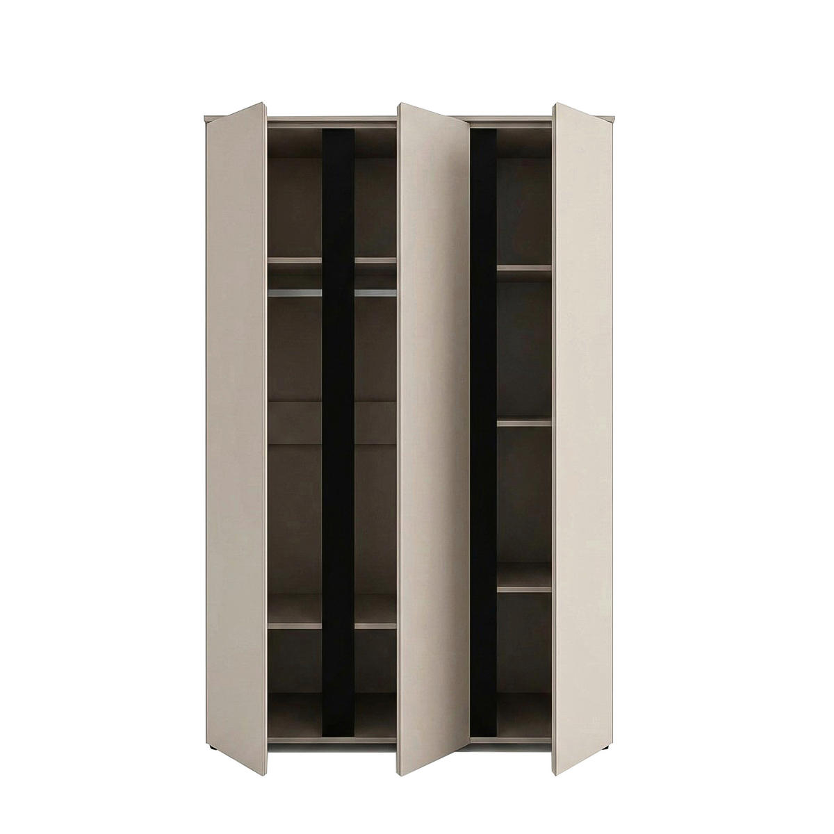 DREHTÜRENSCHRANK in Kaschmir  - Kaschmir, ROMANTIK / LANDHAUS, Holzwerkstoff (121/184/52cm) - Livetastic