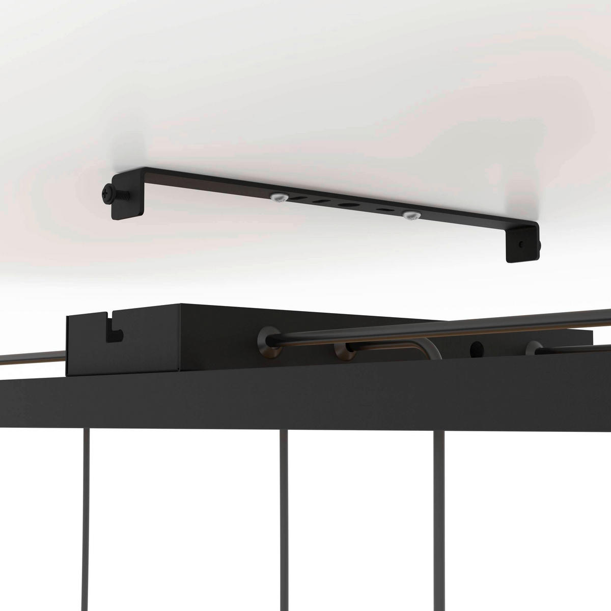 HÄNGELEUCHTE 78/25/110 cm  - Schwarz/Braun, Basics, Holz/Metall (78/25/110cm) - Eglo