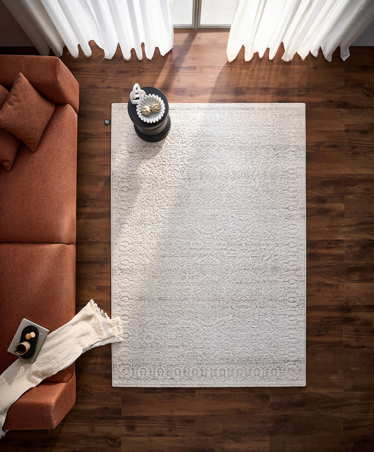 VINTAGE-TEPPICH 160/230 cm Creme  - Creme, Design, Textil (160/230cm) - Dieter Knoll