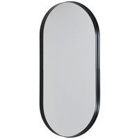 WANDSPIEGEL 50/100/5 cm    in oval  - Schwarz, Design, Glas/Holzwerkstoff (50/100/5cm) - MID.YOU