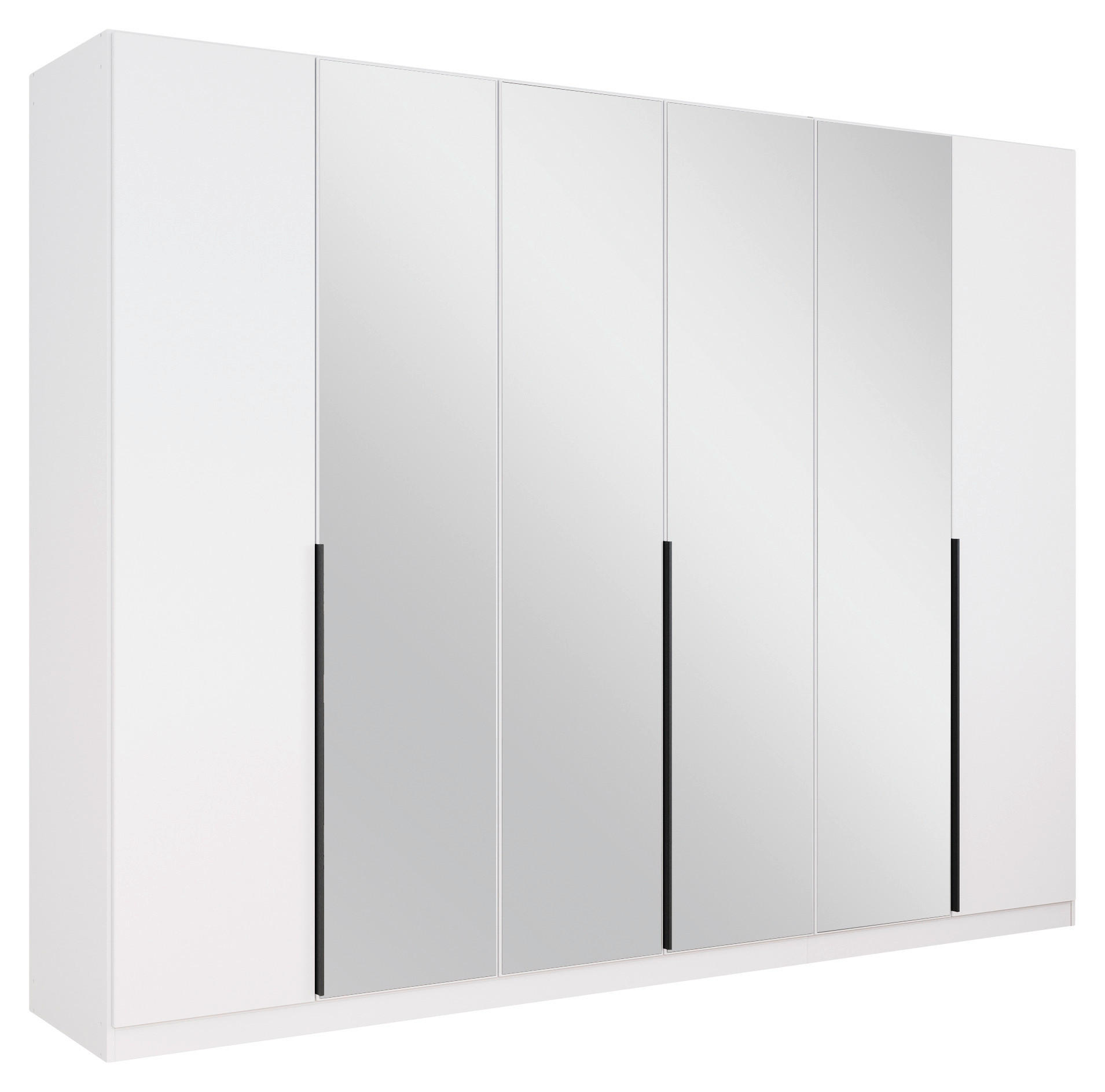 DREHTÜRENSCHRANK in Weiss - Weiss, Modern, Holzwerkstoff/Metall (271/210/54cm) - Rauch Möbel
