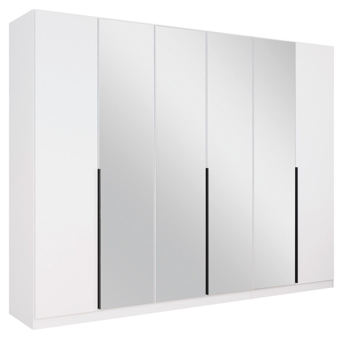 DREHTÜRENSCHRANK in Weiss  - Weiss, Modern, Holzwerkstoff/Metall (271/210/54cm) - Rauch Möbel