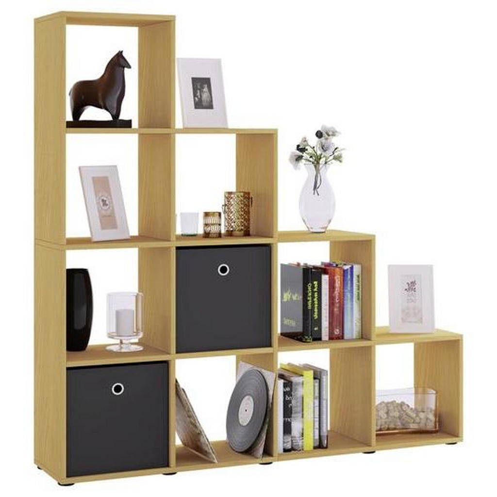 Standregal Dekor Napoli 142,5 cm Buchefarben