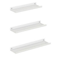 WANDREGALSET Weiß  - Weiß, Basics, Metall (40/2,5/9,5cm)