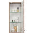 OBERSCHRANK 30/70/20 cm - Chromfarben/Eichefarben, Design, Glas/Holzwerkstoff (30/70/20cm) - Xora OBERSCHRANK 30/70/20 cm - Chromfarben/Eichefarben, Design, Glas/Holzwerkstoff (30/70/20cm) - Xora