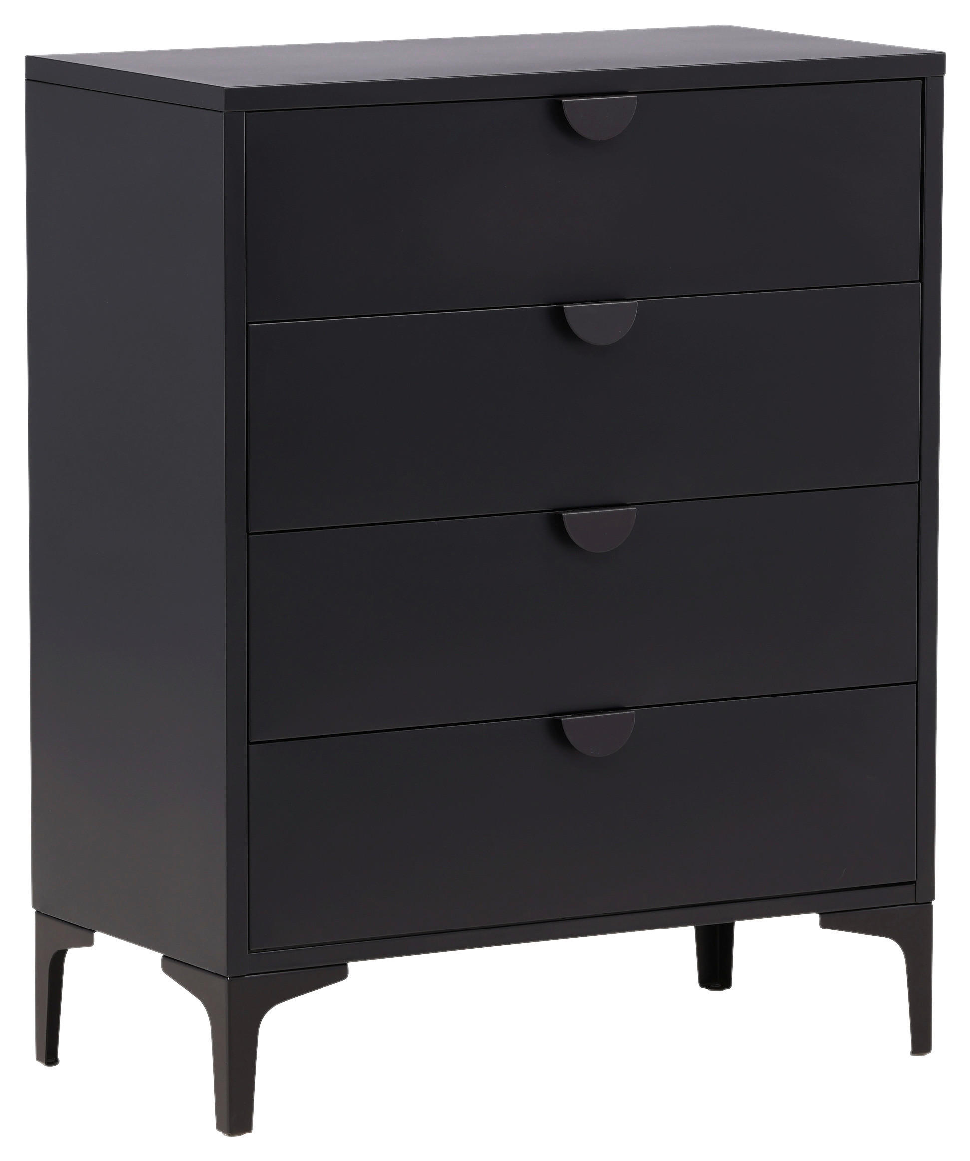 LOWBOARD  in 78/98/40 cm  - Schwarz, Design, Metall (78/98/40cm) - Livetastic