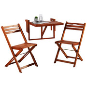 BALKONSET Holz - Braun, LIFESTYLE, Holz (60/40/49cm)