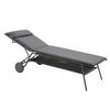 GARTENLIEGE 80/48/200 cm  - Grau, Basics, Textil/Metall (80/48/200cm) - Lafuma Mobilier