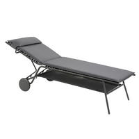 GARTENLIEGE 80/48/200 cm  - Grau, Basics, Textil/Metall (80/48/200cm) - Lafuma Mobilier