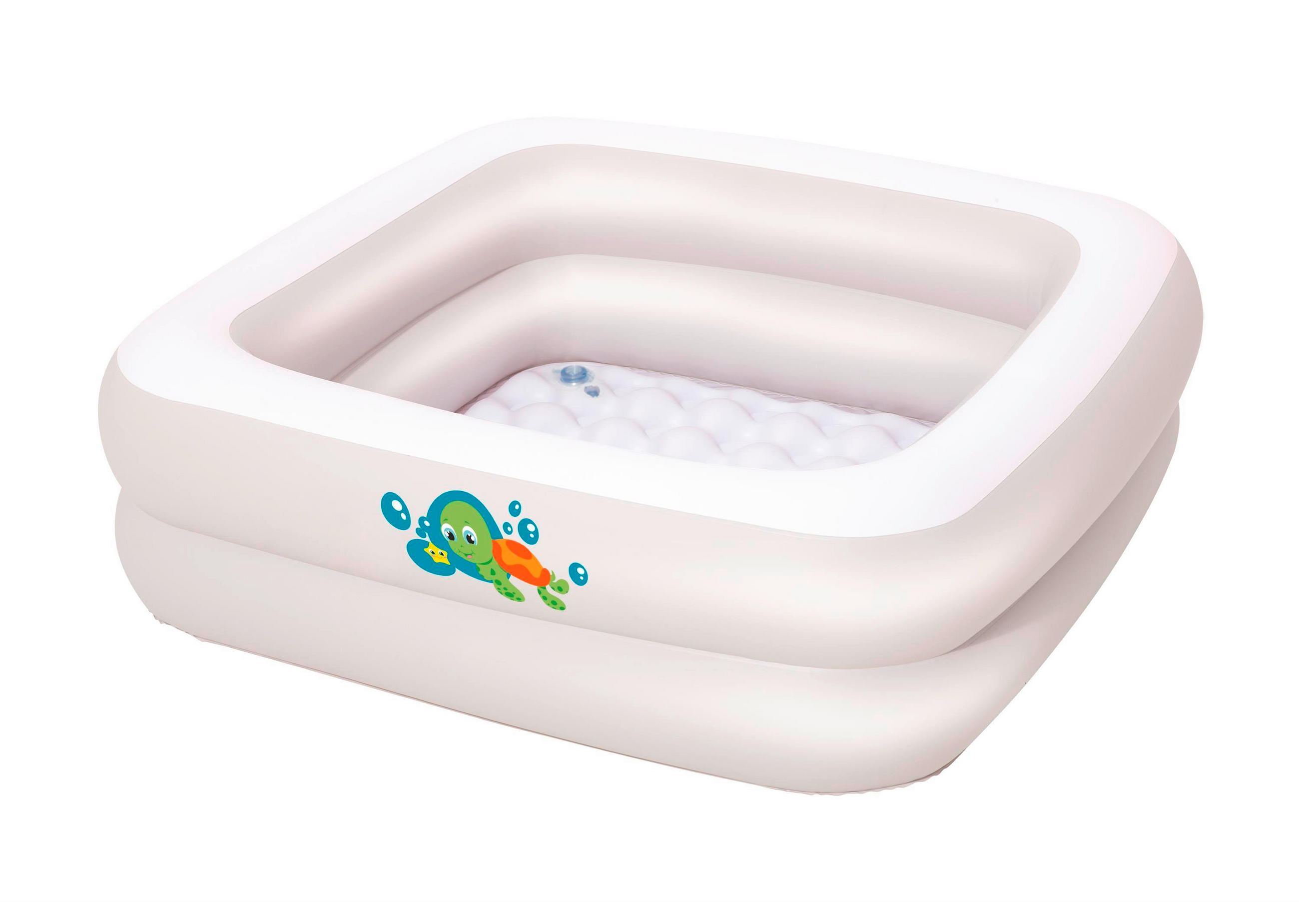 BARNPOOL - vit, Basics, plast (86/86/25cm) - Bestway