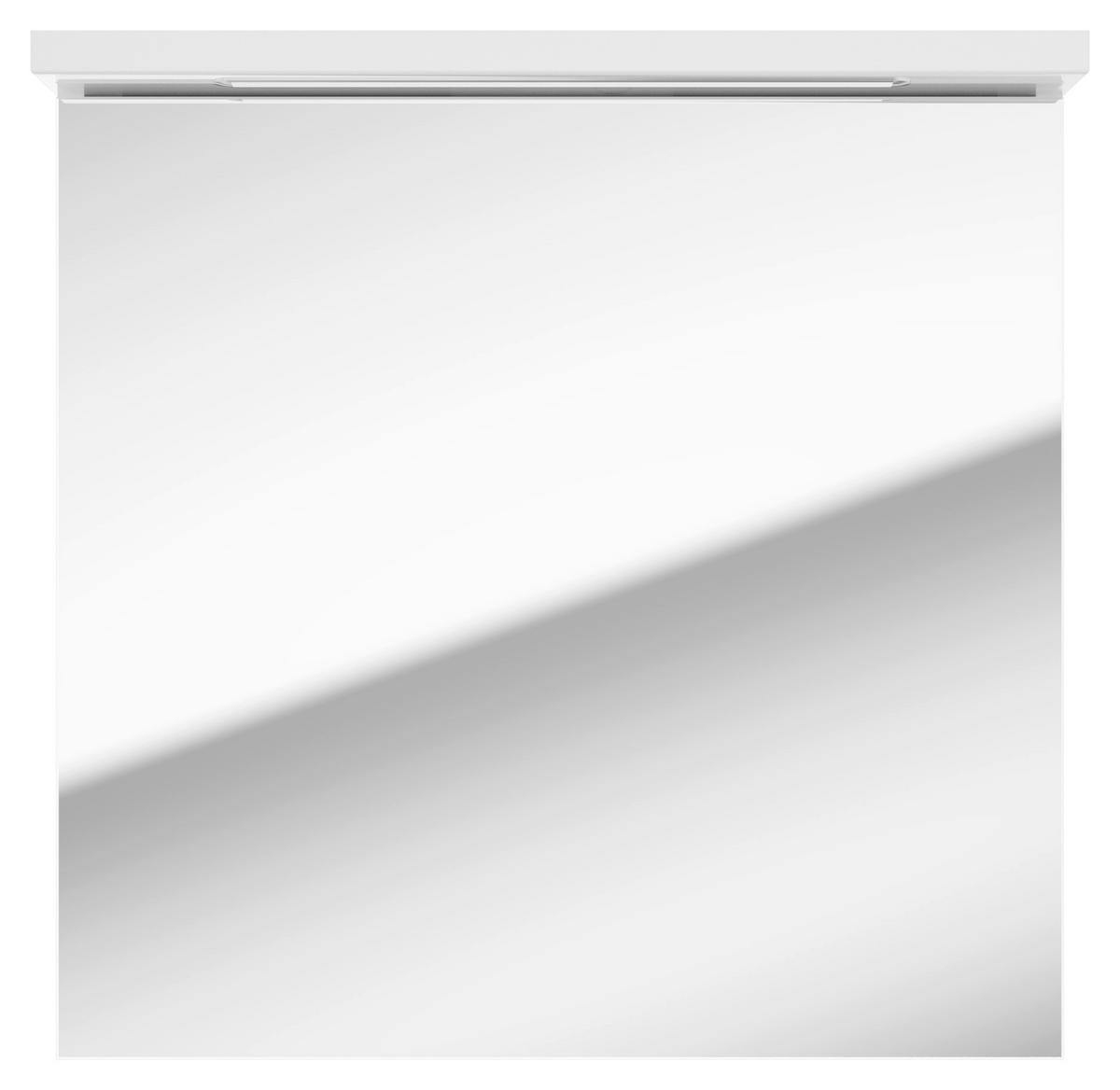 DULAP CU OGLINDĂ 61/60/20 cm  - alb, Basics, sticlă/material pe bază de lemn (61/60/20cm) - Carryhome
