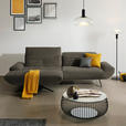 ECKSOFA  in Teddystoff Dunkelbraun  170-195/280 cm  - Dunkelbraun/Schwarz, Design, Textil/Metall (170-195/280cm) - Dieter Knoll