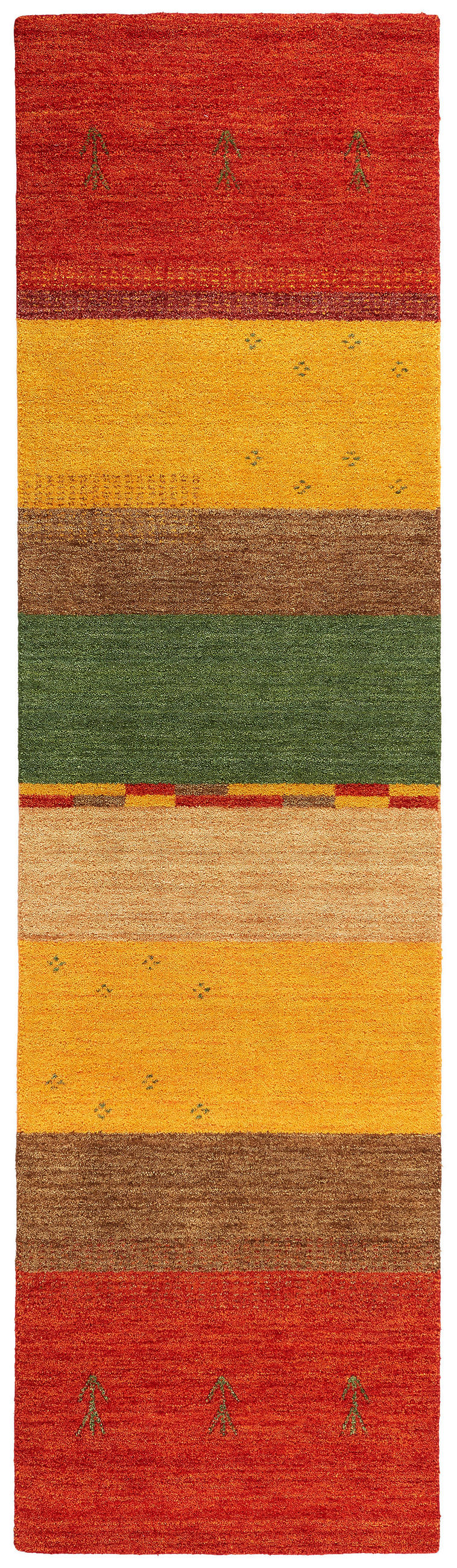 ORIENTTEPPICH  Wohnzimmer 80/300 cm Azeri Gabbeh Multicolor rechteckig  - Multicolor, LIFESTYLE, Textil (80/300cm) - Cazaris
