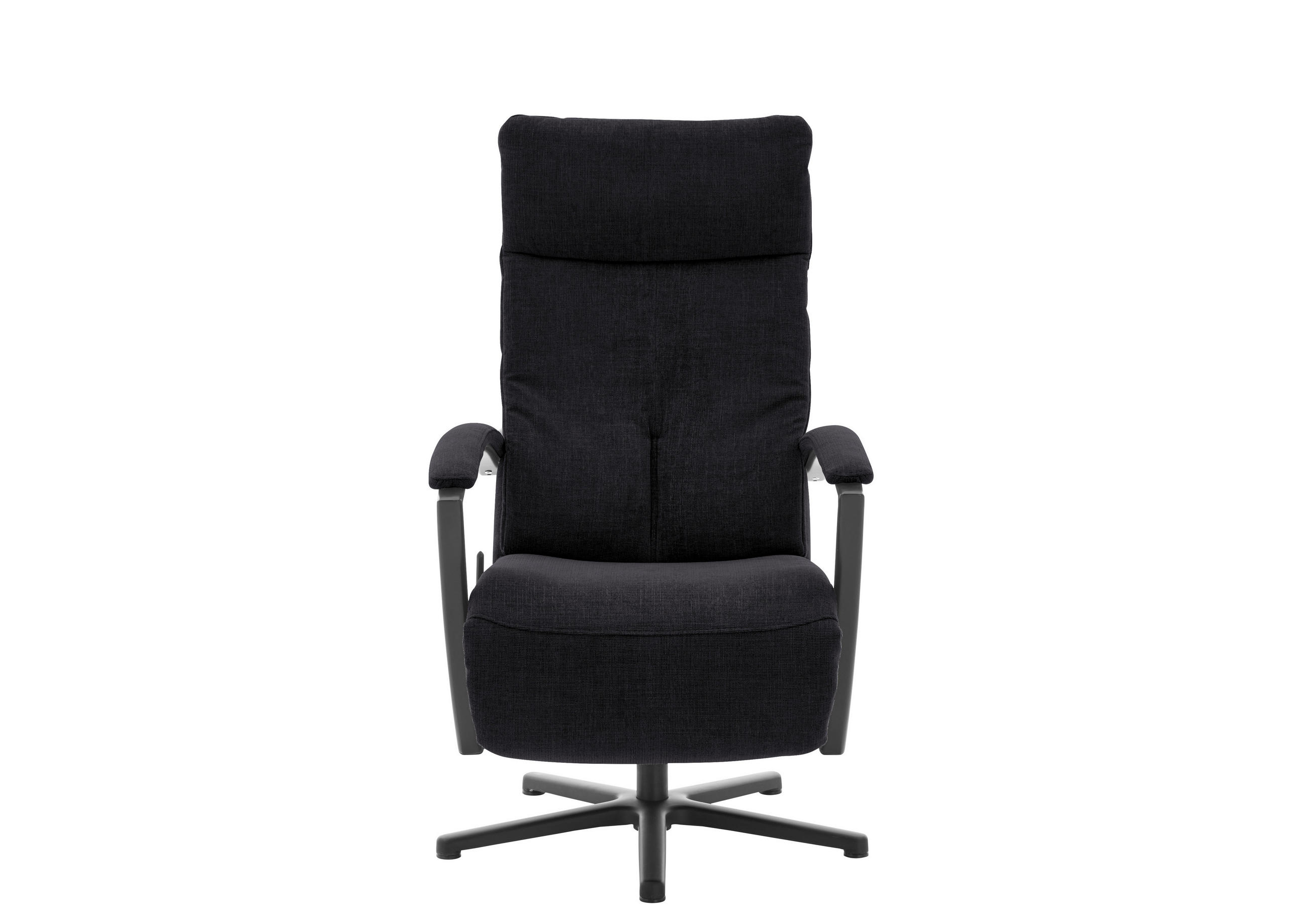 RELAXSESSEL in Textil Anthrazit  - Anthrazit/Schwarz, Design, Textil/Metall (76/110/83cm) - Beldomo Speed