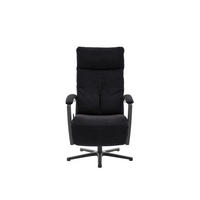 RELAXSESSEL in Textil Anthrazit  - Anthrazit/Schwarz, Design, Textil/Metall (76/110/83cm) - Beldomo Speed