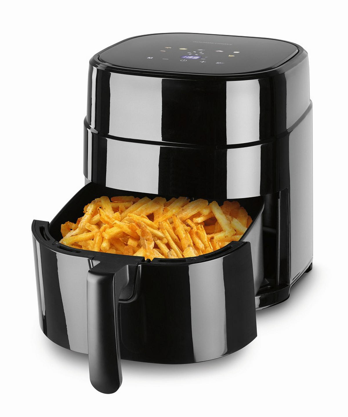 HEIßLUFTFRITTEUSE GOURMETmaxx 4,5 L  - Schwarz, Basics, Kunststoff (26,5/34,4/30,5cm) - GOURMETMAXX